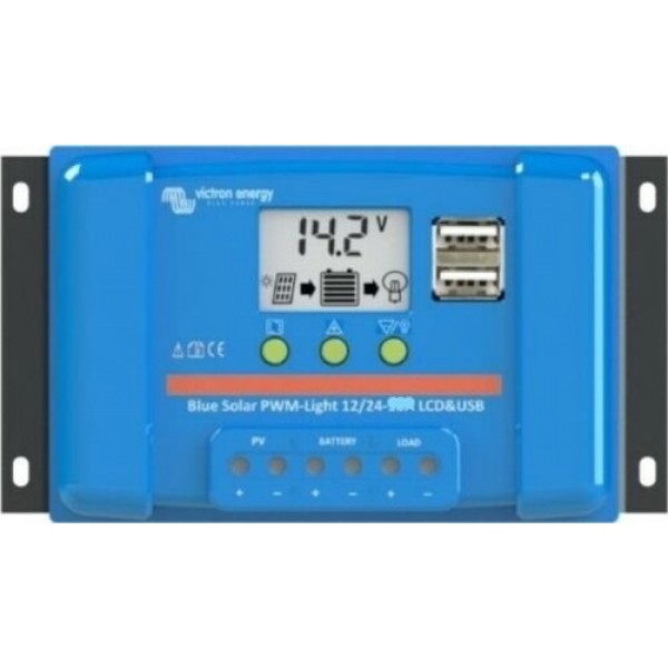 Victron BlueSolar PWM -LCD & USB    12/24 -20 A